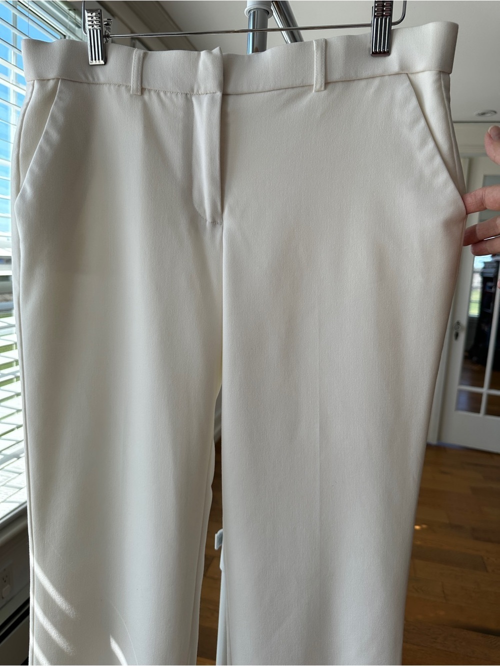 Sag Harbor Women's Straight-Leg Dress Pants, High Rise, cream, petite